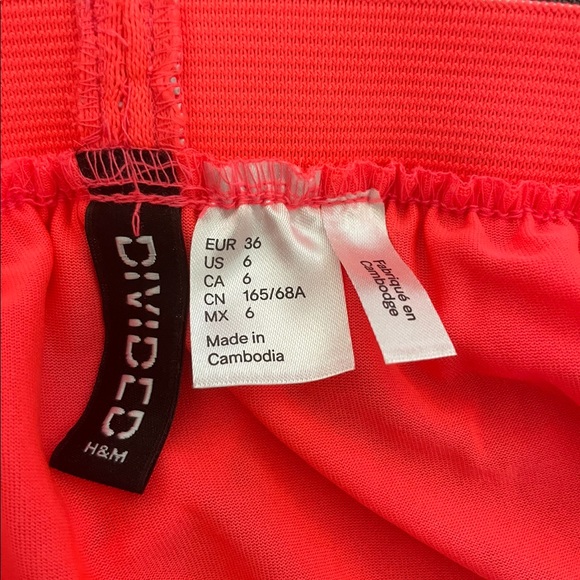 Neon Coral Maxi Skirt - Picture 2 of 4